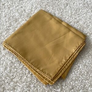 Vintage 100% Acetate Gold Silky Pocket Square